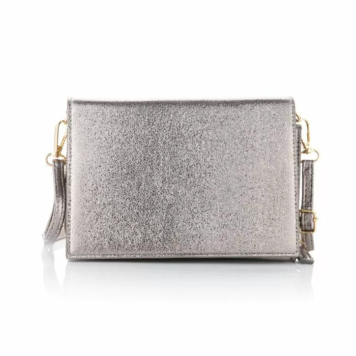 Crossbody tasje party zilver